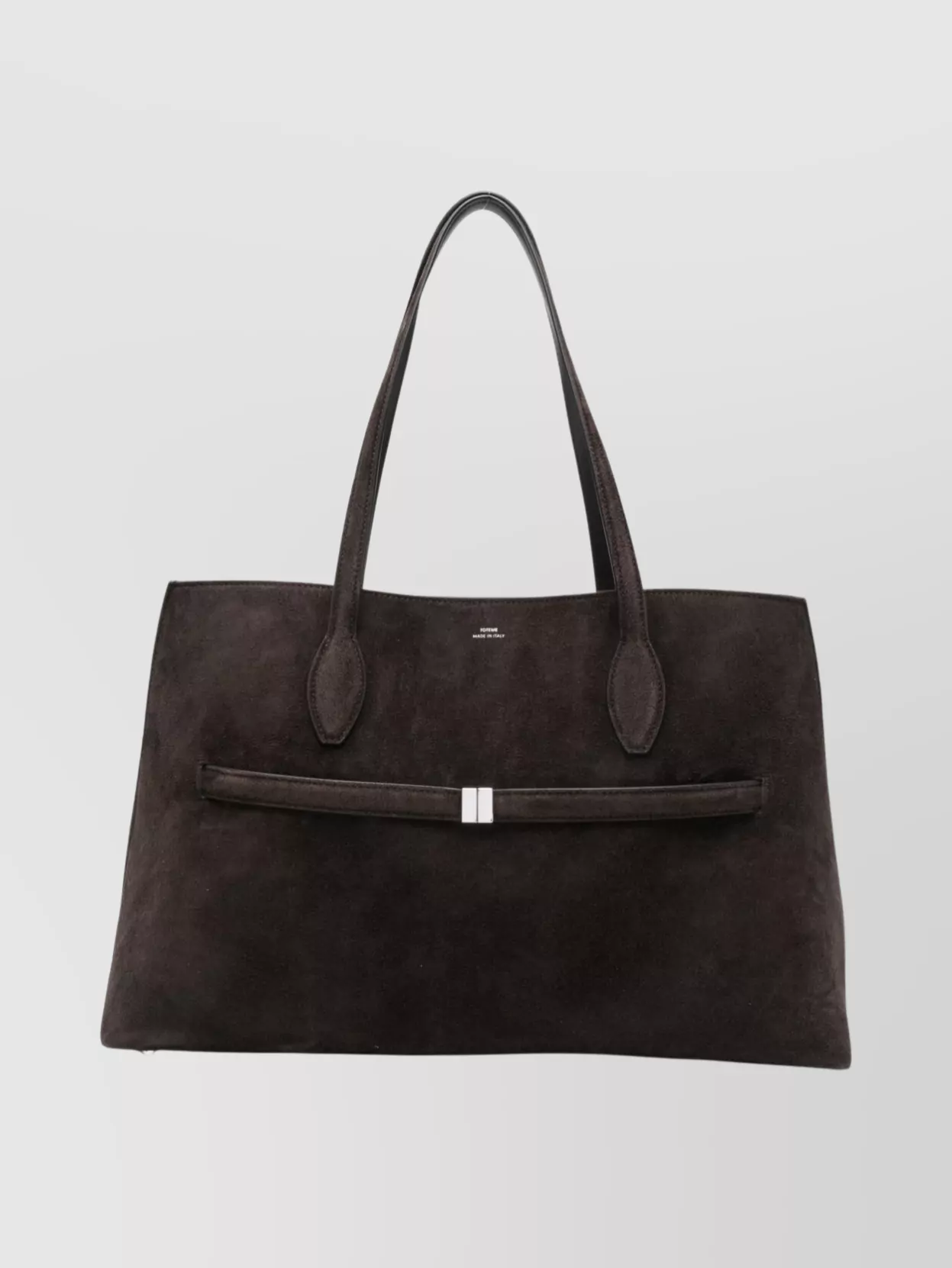 Totême Suede Leather Rectangular Tote Bag
