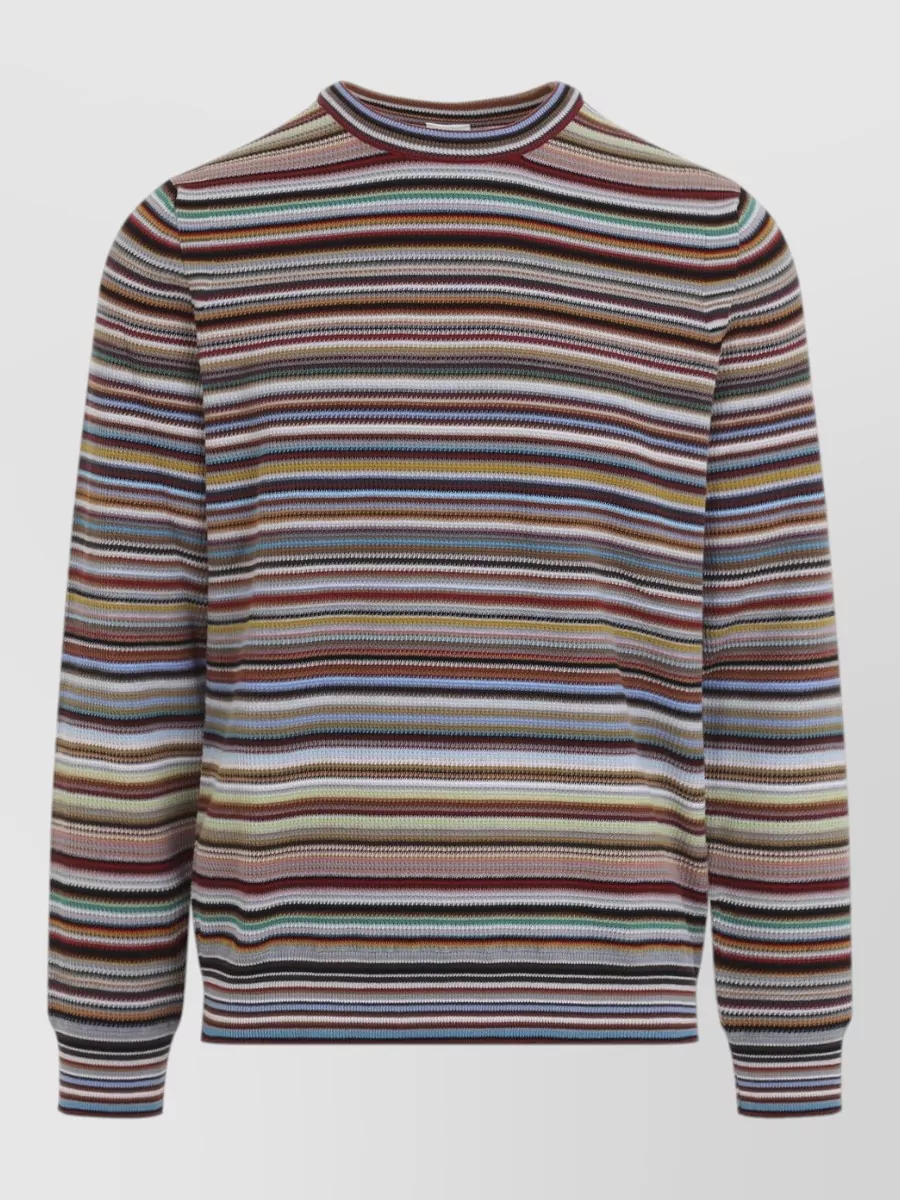 Paul Smith striped fine-knit cotton crewneck sweater