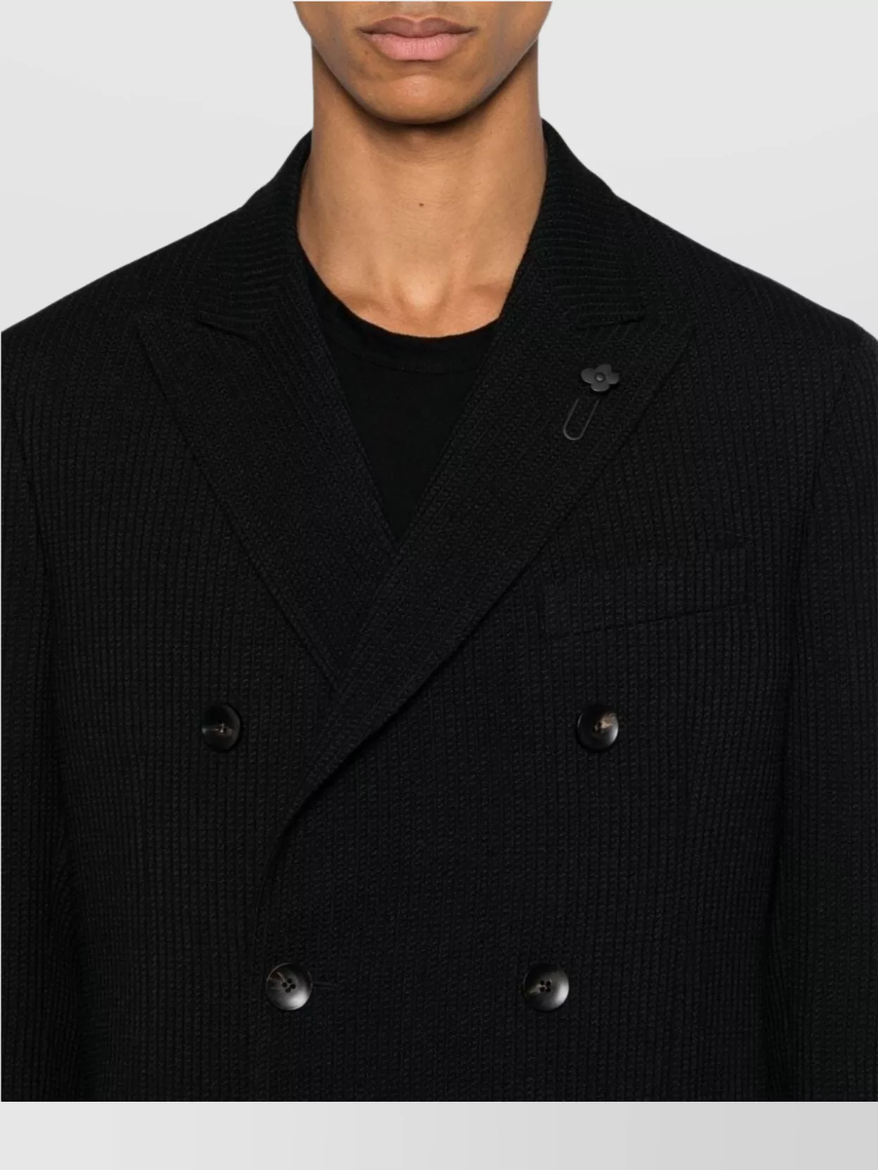 Lardini Wool Blend Jacket Dart Detailing