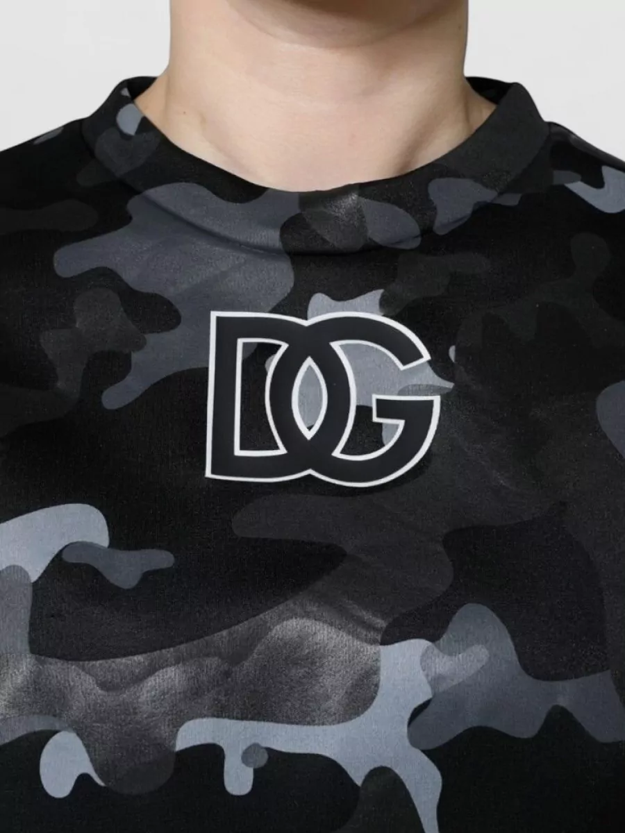 Dolce&Gabbana Camouflage Logo-Embroidered Sweatshirt