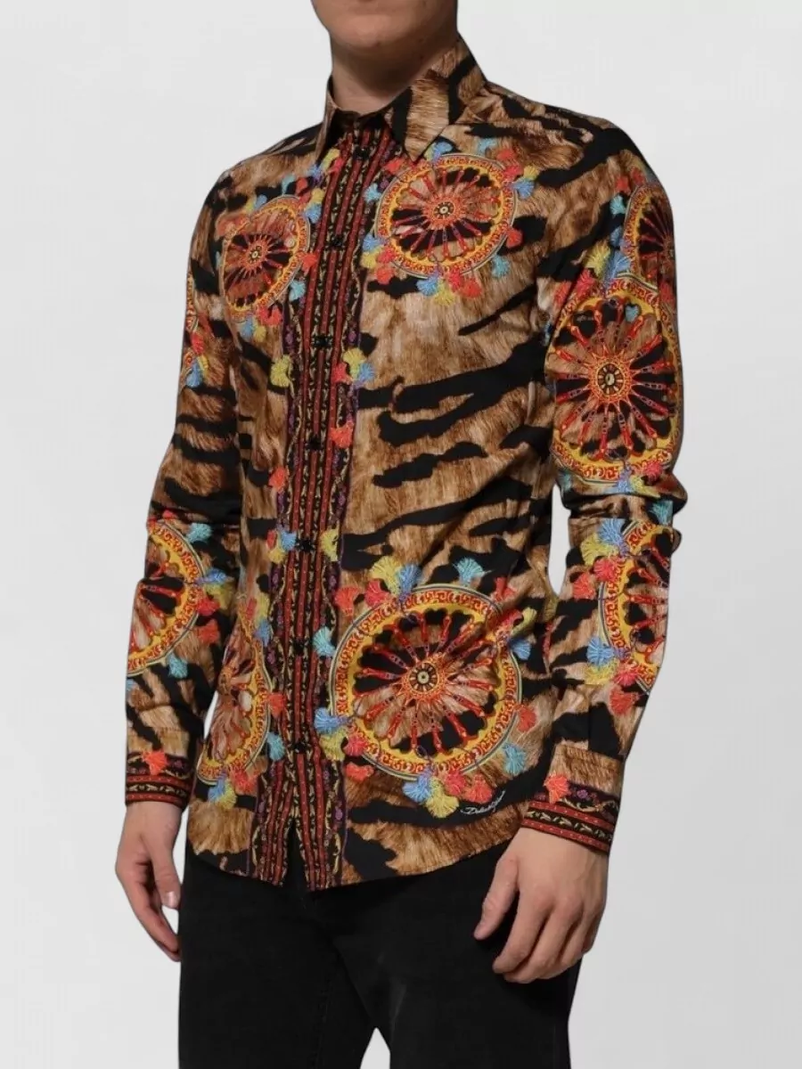 Dolce&Gabbana Printed Cotton Long-Sleeve T-Shirt