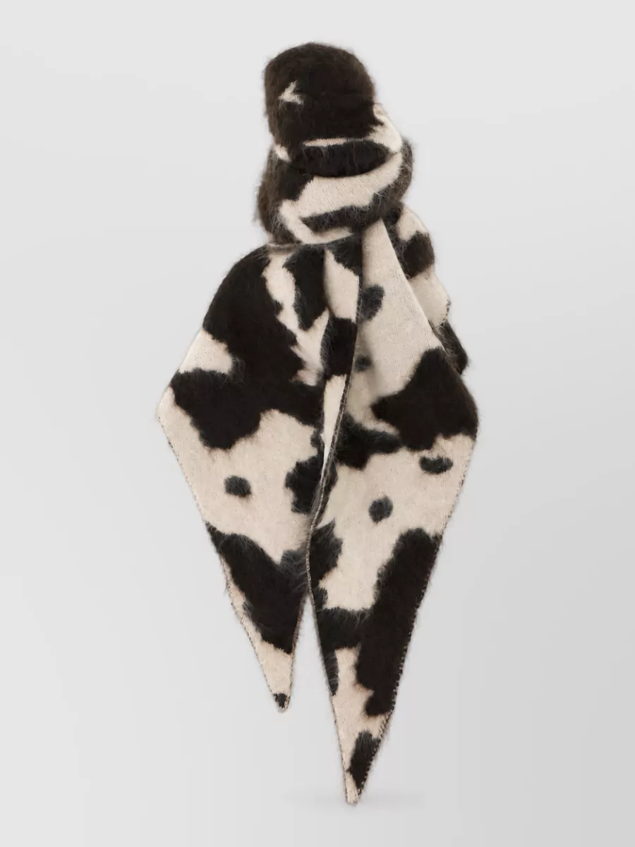 Guest In Residence cashmere animalier triangular scarf