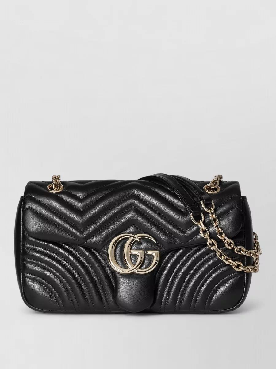 Gucci Gg marmont medium leather clutch bag