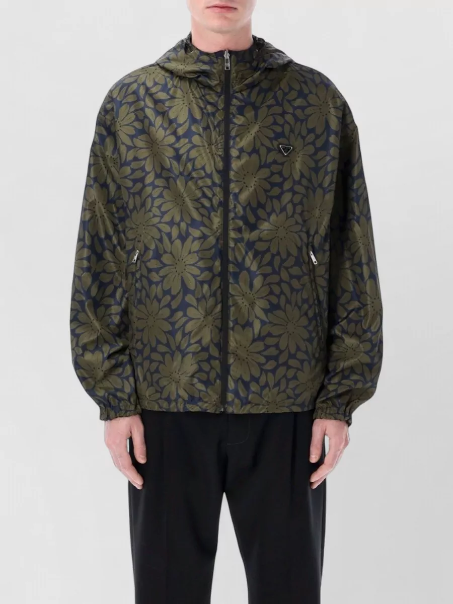 Prada reversible hooded raincoat