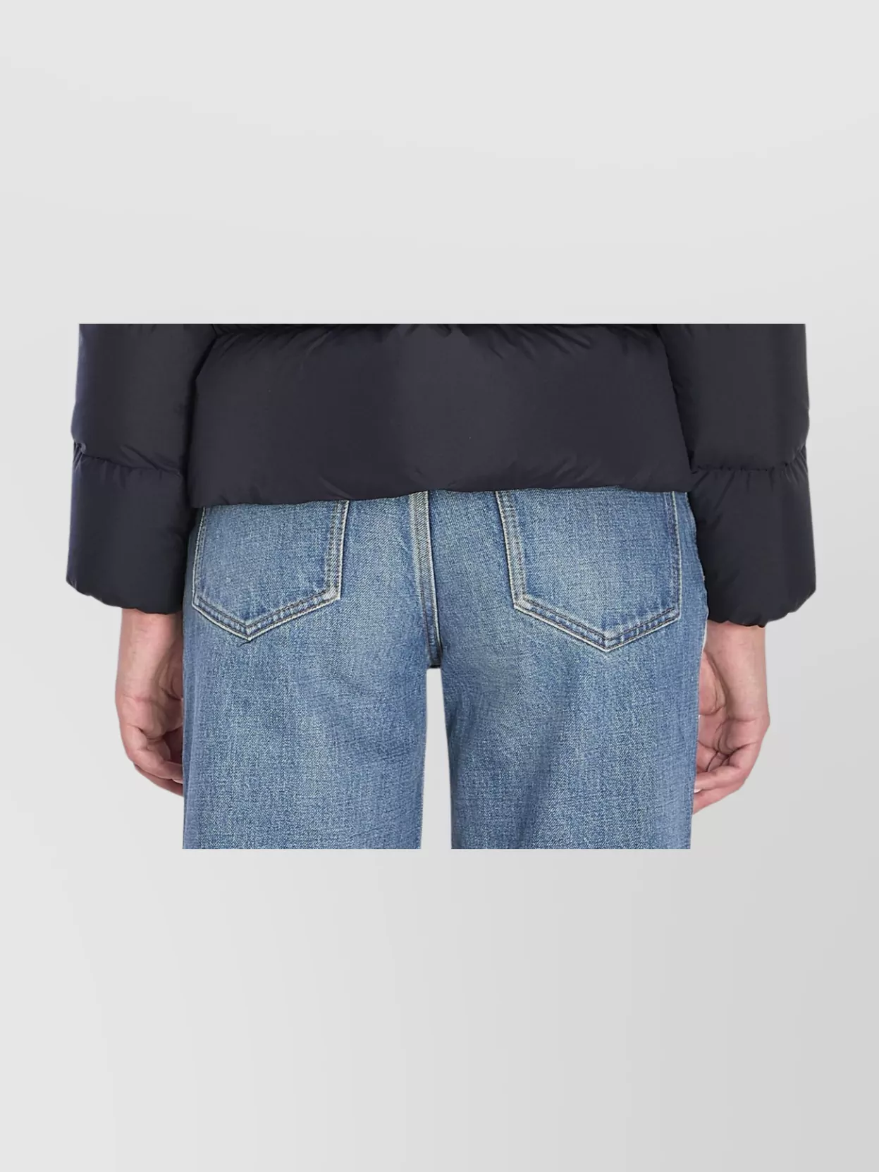 Moncler Puffer Jacket With High Collar And Pockets
