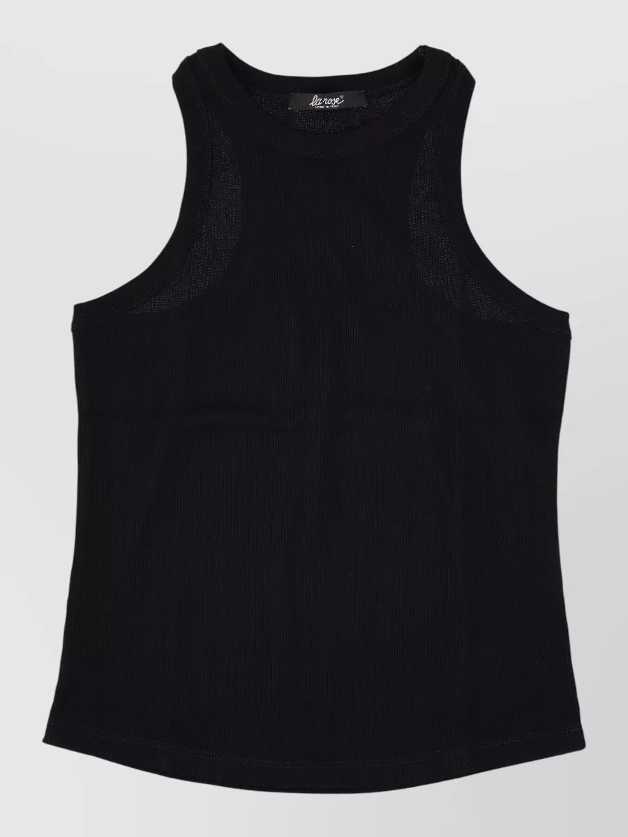 La Rose Ribbed cotton tank top