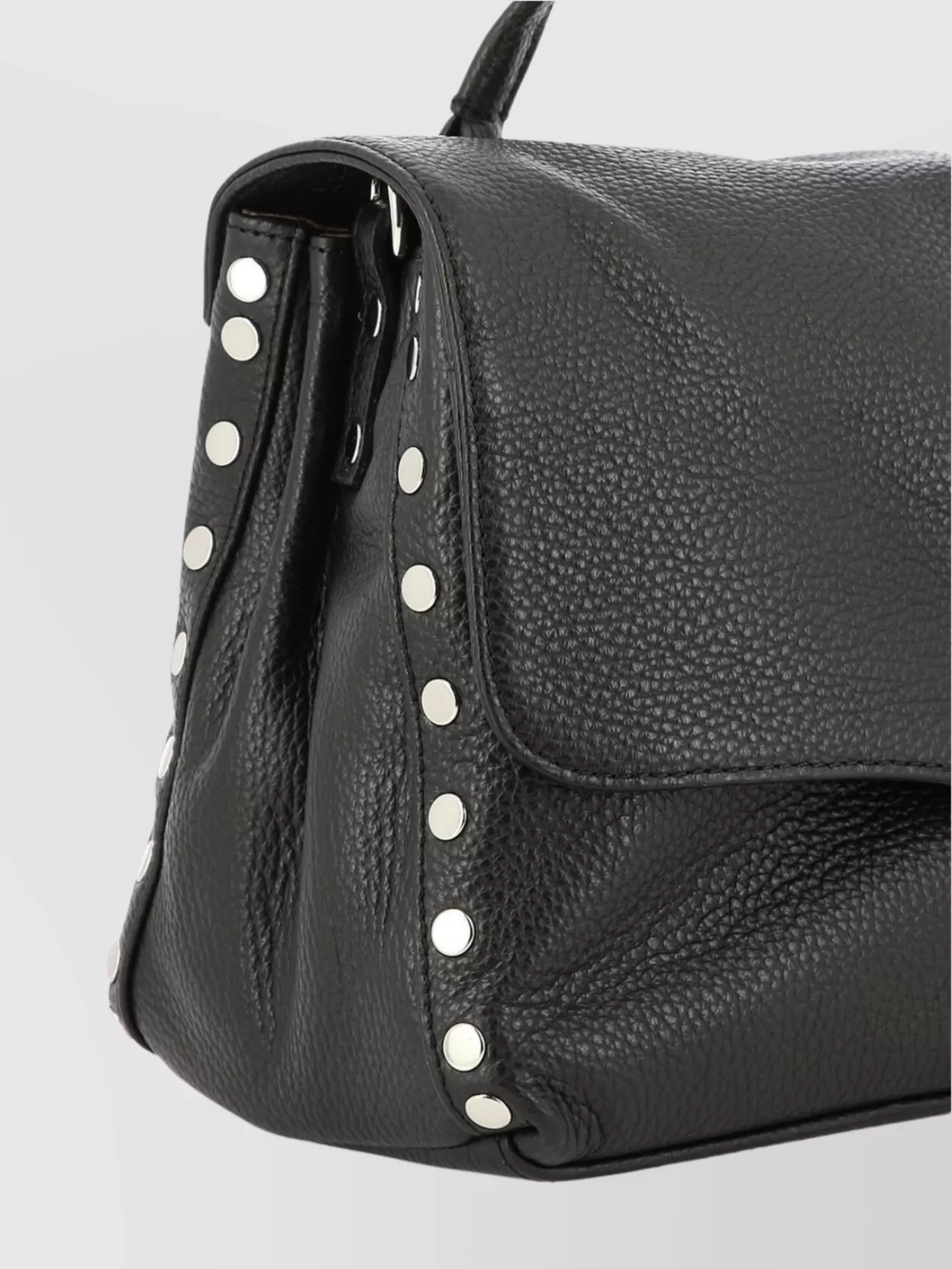 Zanellato Studded Top Handle Shoulder Bag