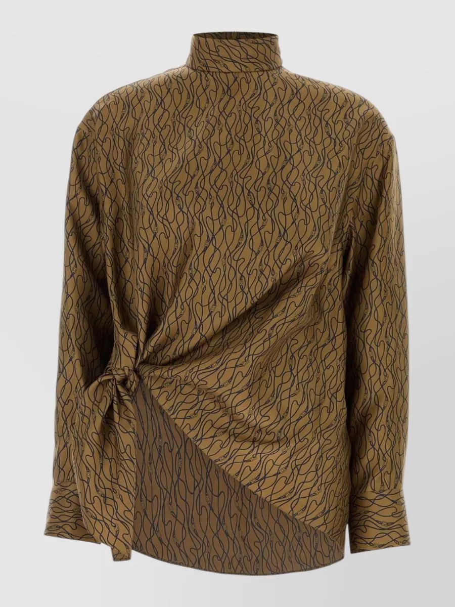 Ferragamo silk printed blouse