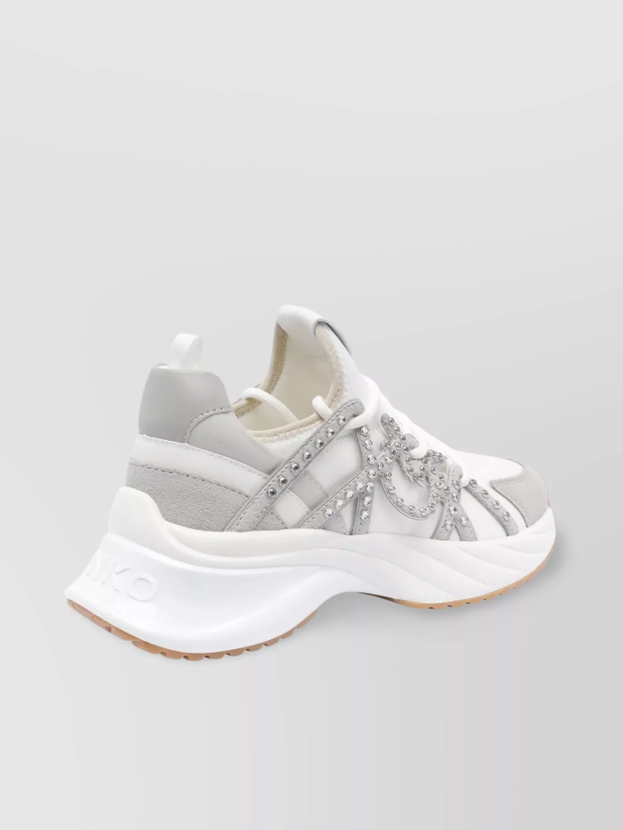 Shop Pinko Low Top Chunky Sole Embellished Sneakers