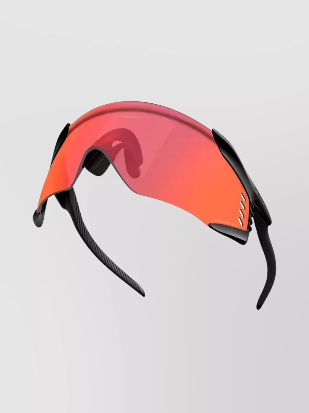 Oakley Curved Wraparound Sunglasses With Adjustable Nose Pads