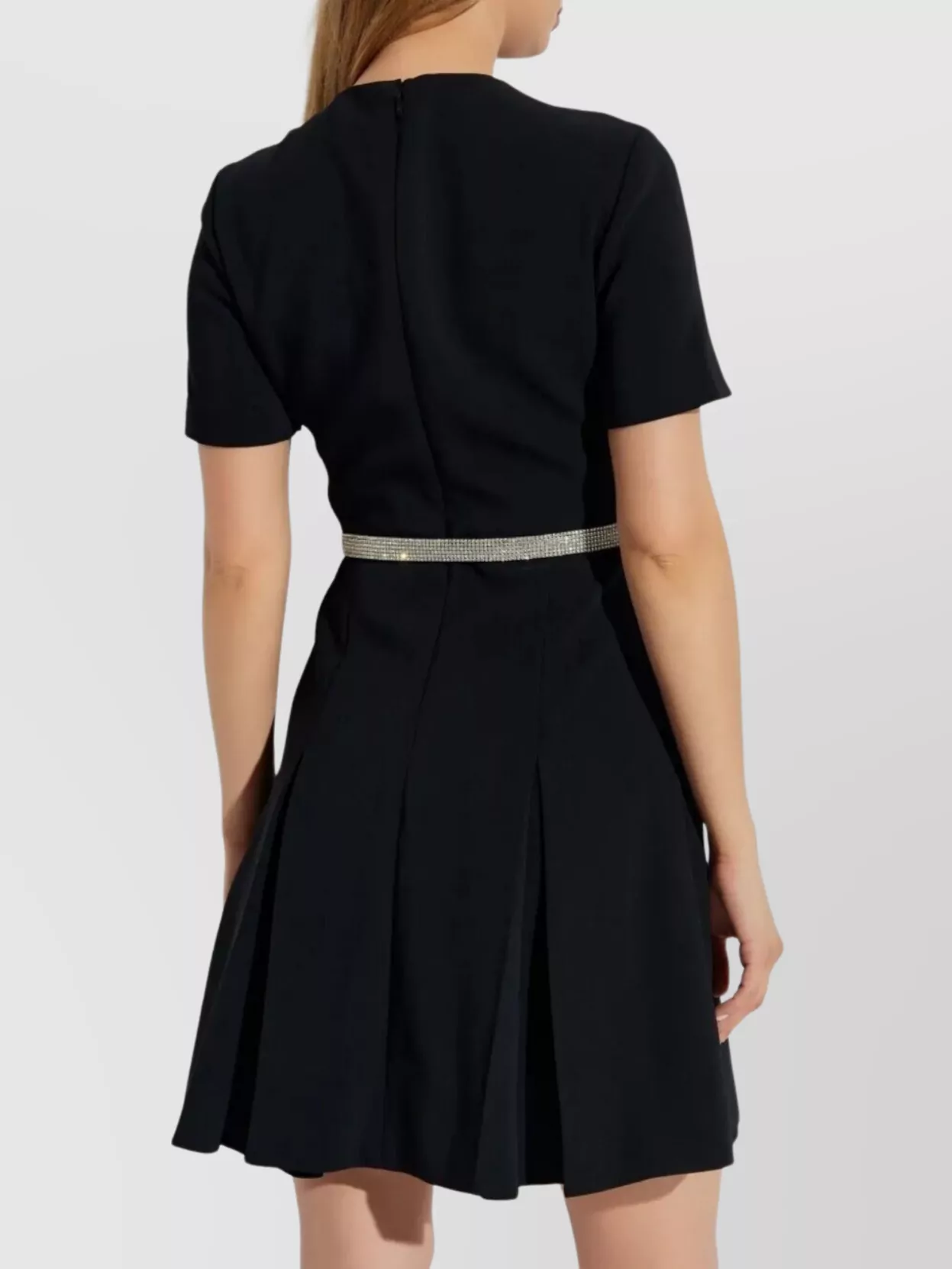 Versace Crystal Belted Cocktail Dress