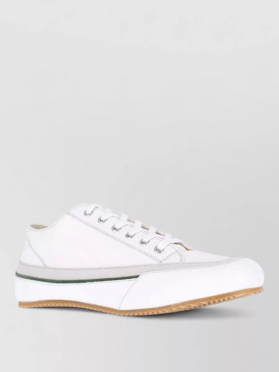 Maison Margiela cotton low top lace-up sneakers