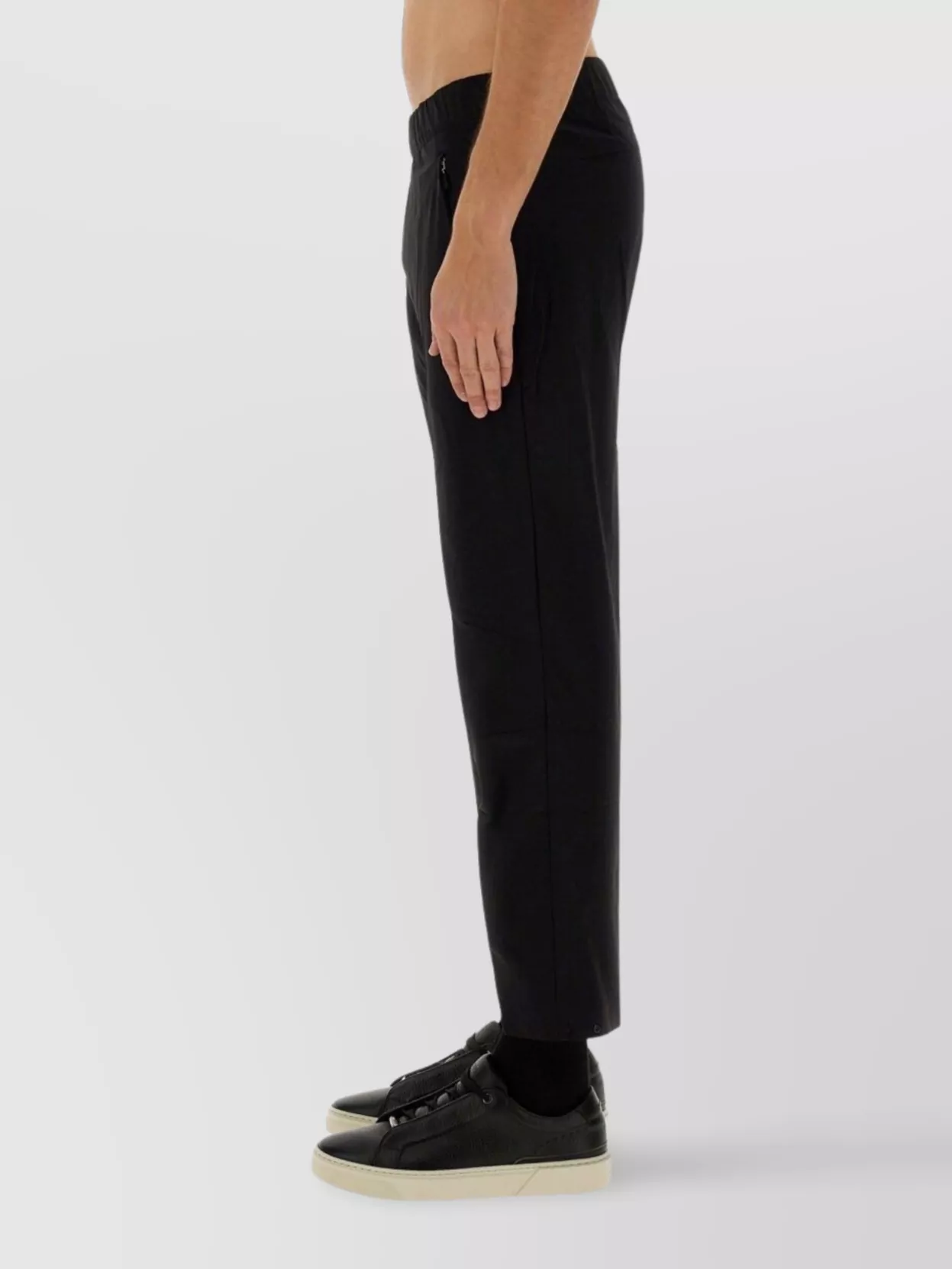Boss Cropped Trousers With Side Pockets And Tapered Leg
