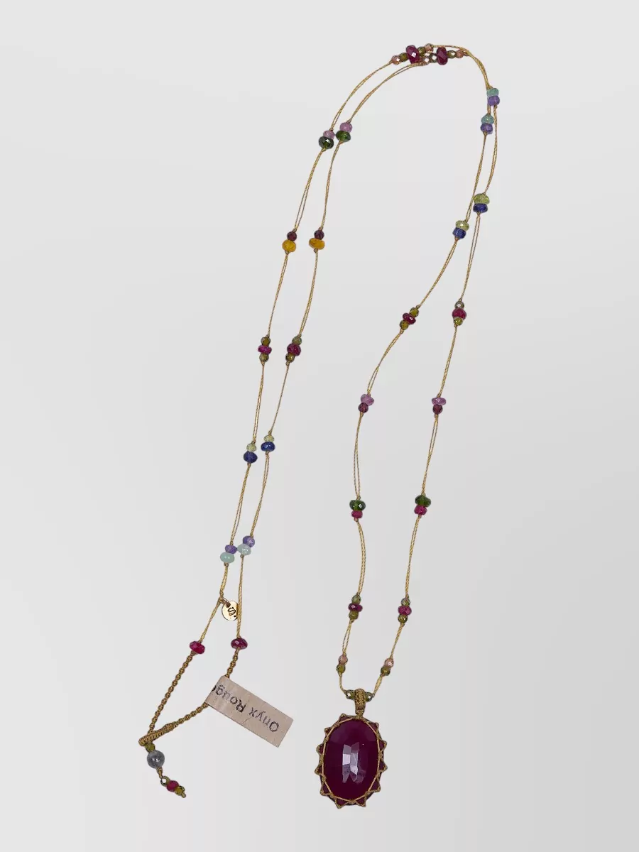 Sharing quartz pendant necklace