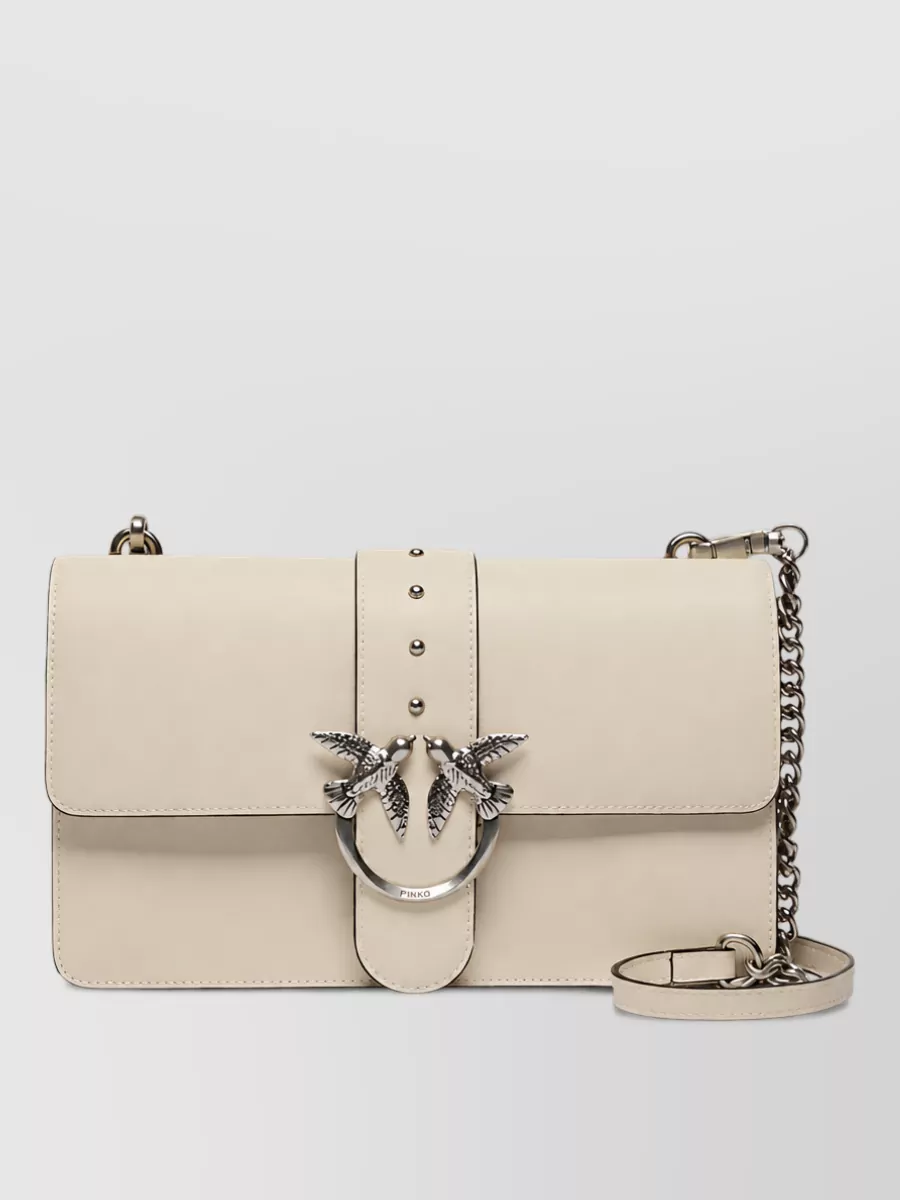 Pinko Love Bag Leather Clutch Bag
