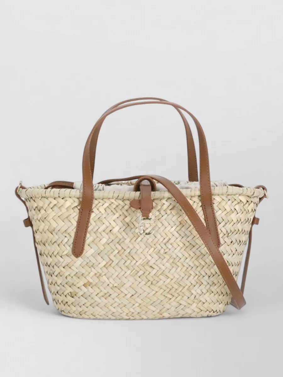 Coccinelle Leather Trim Beach Bag