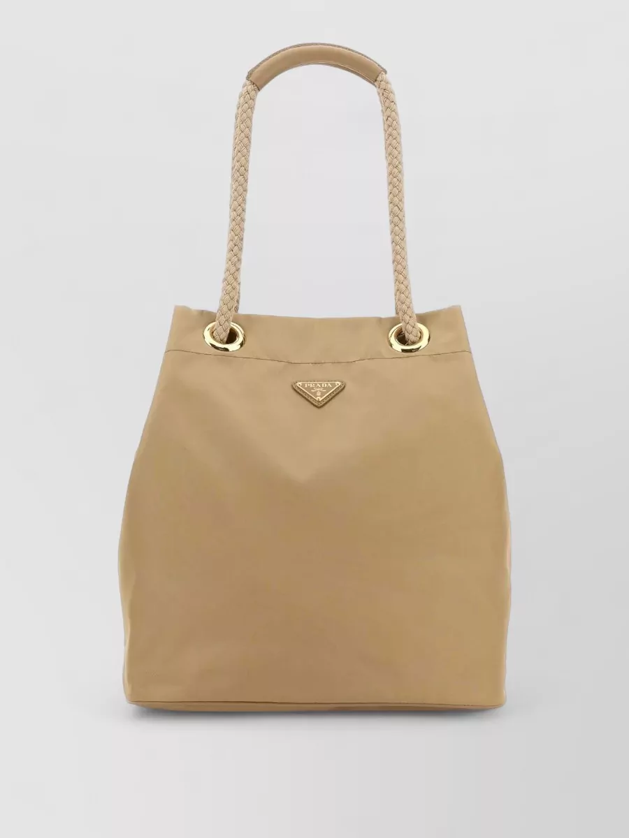 Prada bucket recycled polyamide tote bag