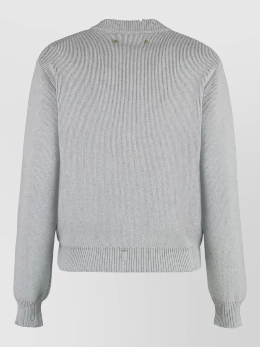 Golden Goose Ribbed Cotton Crew-Neck Sweatshirt