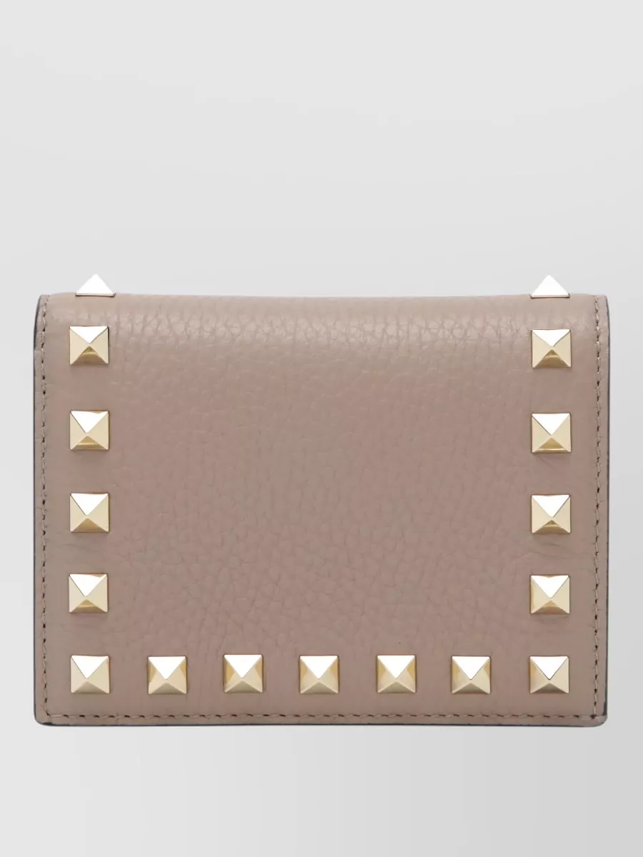 Valentino Garavani leather rockstud cardholder