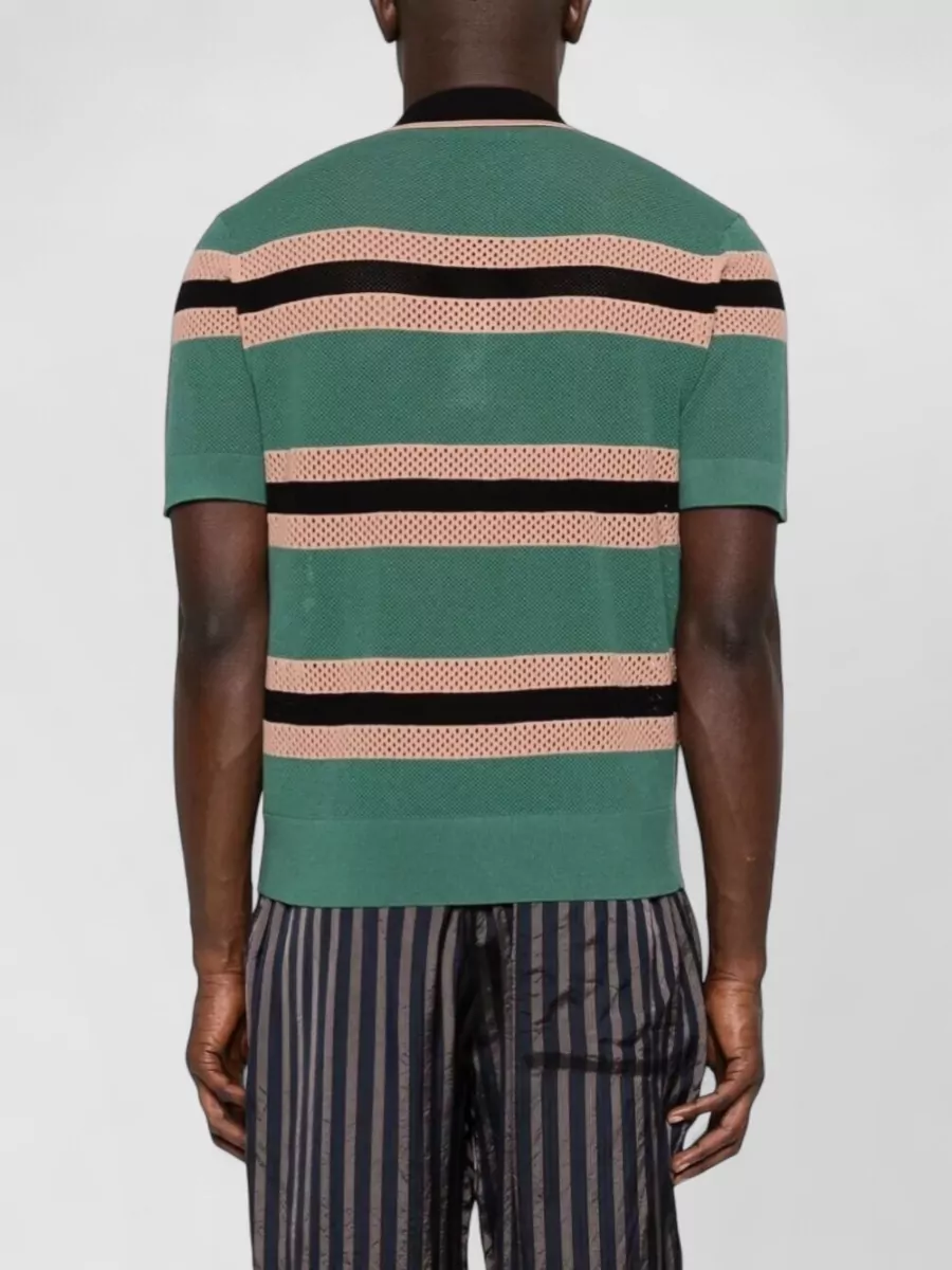 Dries Van Noten Striped Polo Shirt