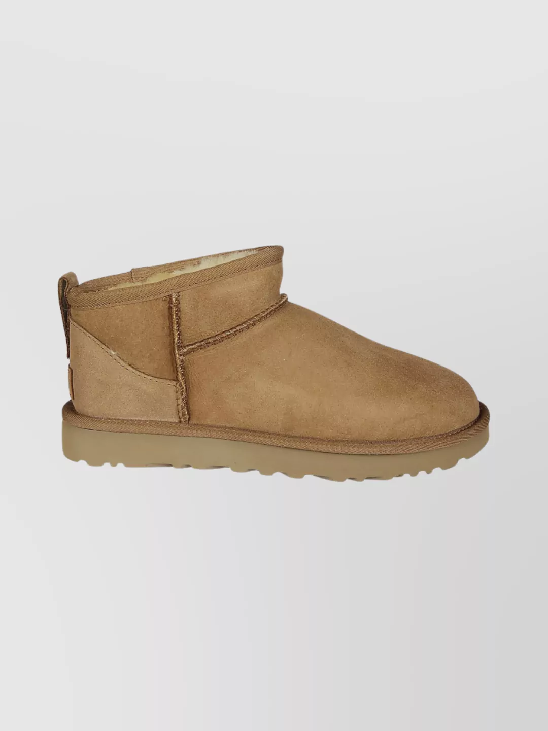 Ugg Ankle Boots With Round Toe And Pull Tab