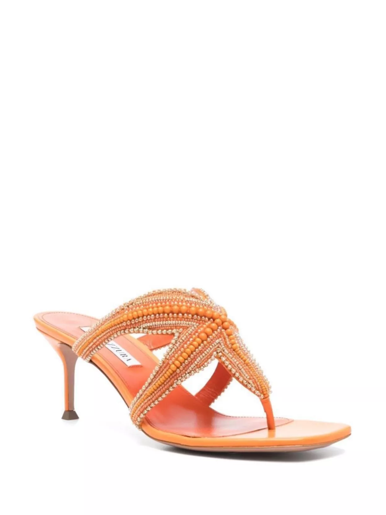 Aquazzura Heeled Sandals Bead Embellishments