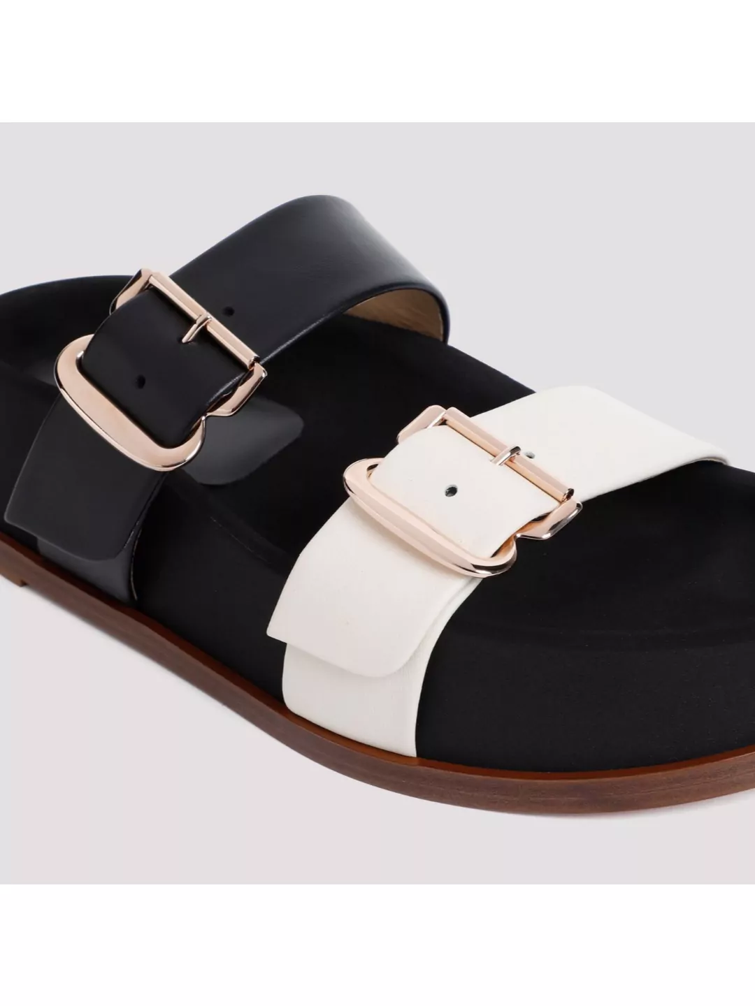Gabriela Hearst Wren Flat Sandals Contrast Straps