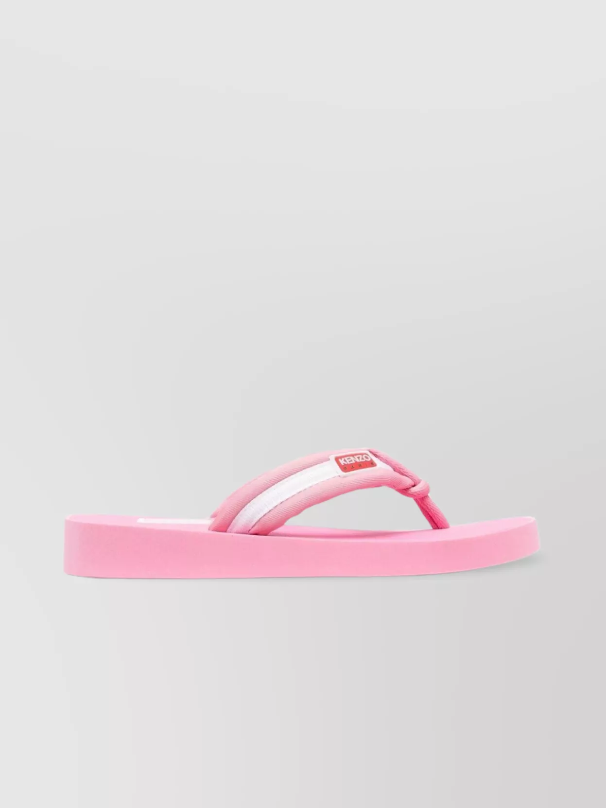Shop Kenzo Rubber Sole Sandals With Open And Square Design In Pink