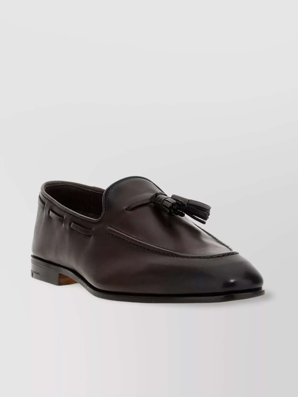 Church's Almond Toe Loafers Tassel Detail In Brown
