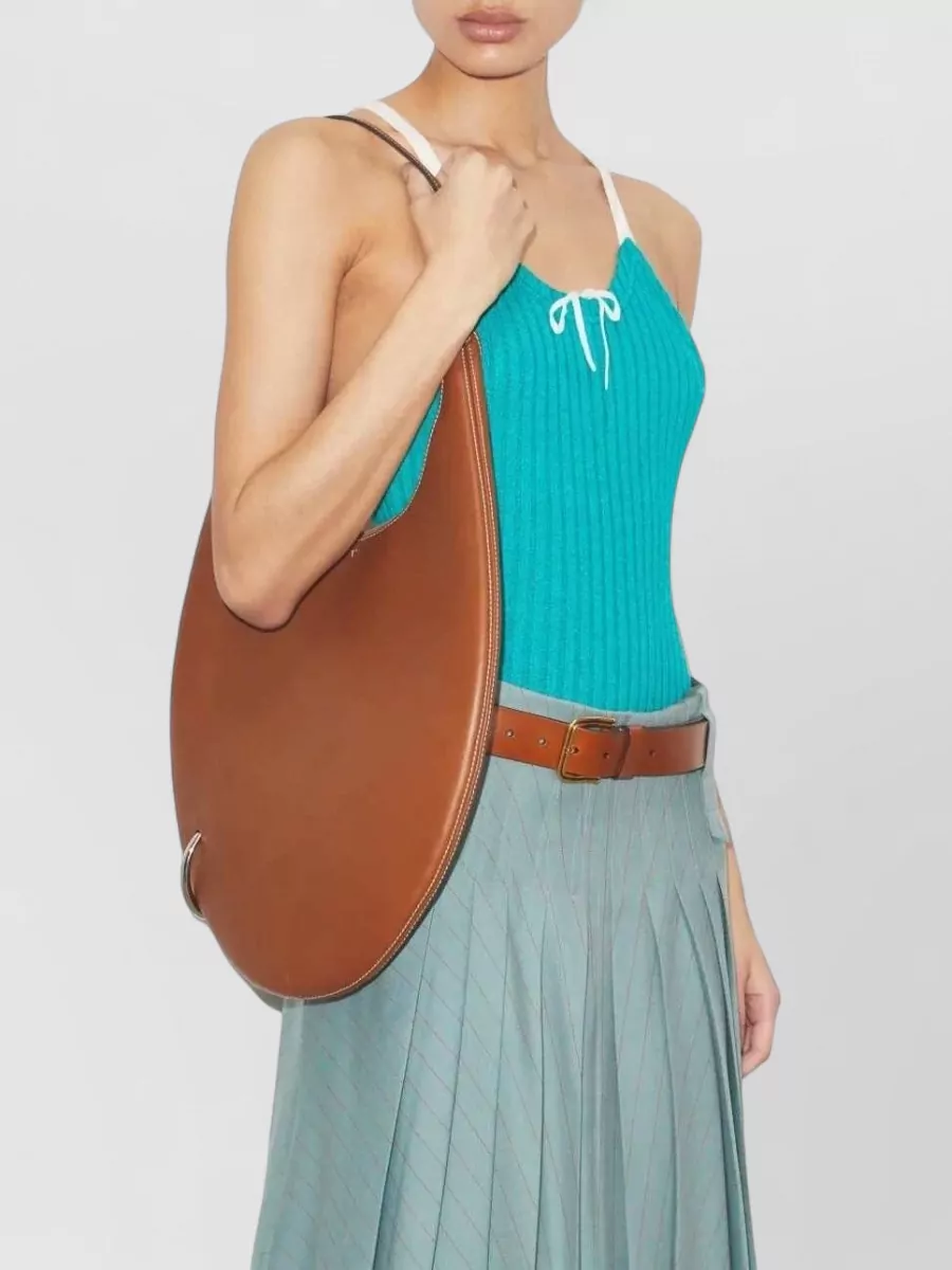 Tory Burch Pierced Large Leather Shoulder Bag