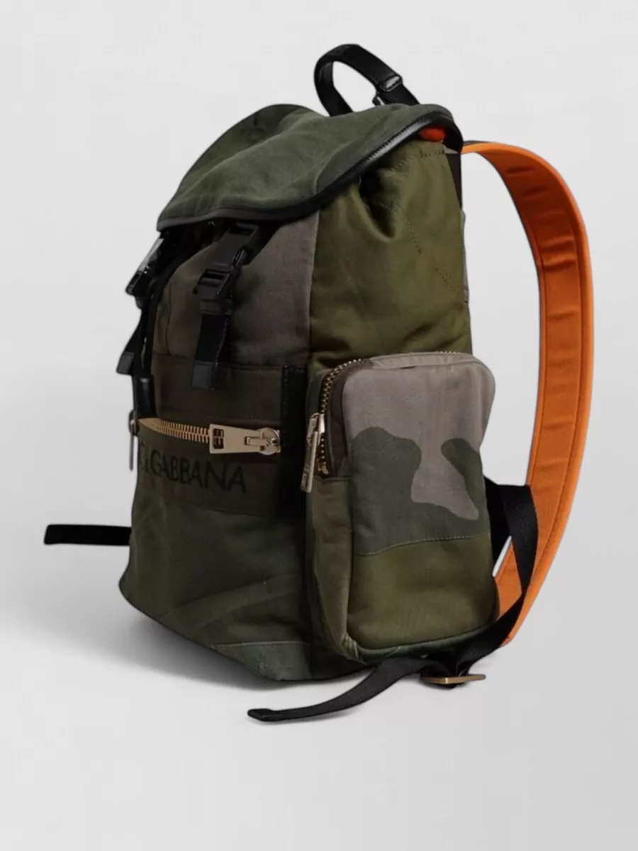 Dolce&Gabbana Camouflage Patchwork Backpack