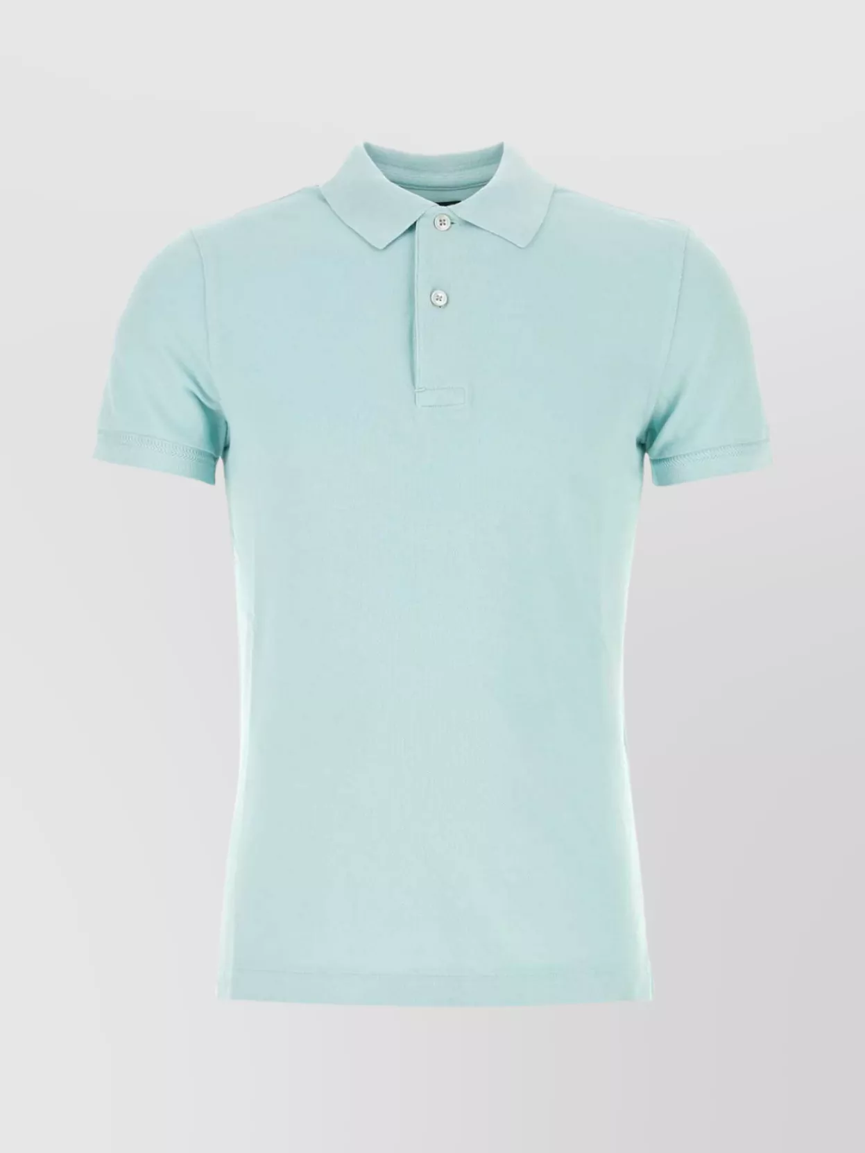 Shop Tom Ford Ribbed Polo Shirt With Short Sleeves