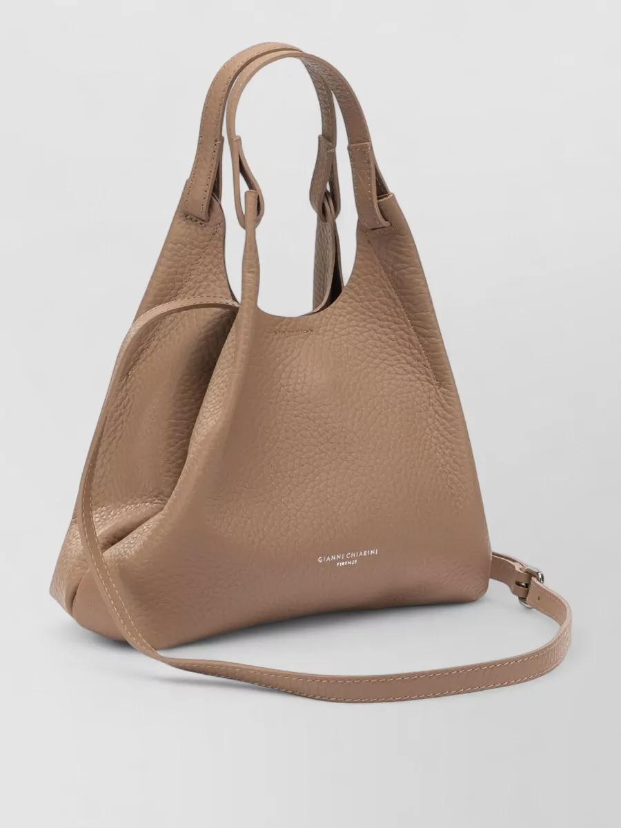 Gianni Chiarini Versatile Shoulder Bags Detachable Strap In Brown