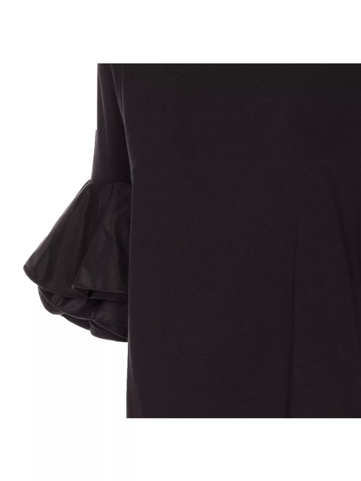 Liu •jo Ruffled Crewneck T-shirt Keyhole Back