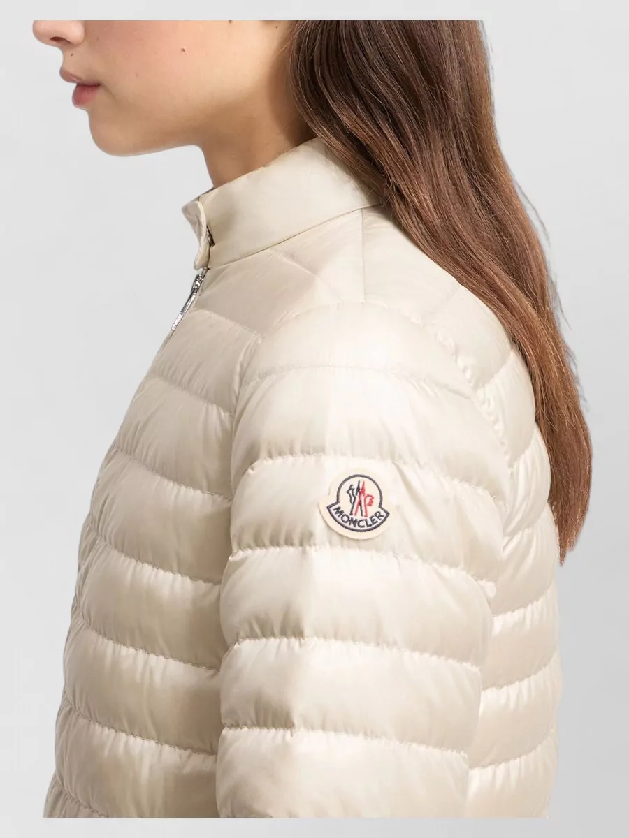 Moncler Short Down Jacket Nylon High Collar