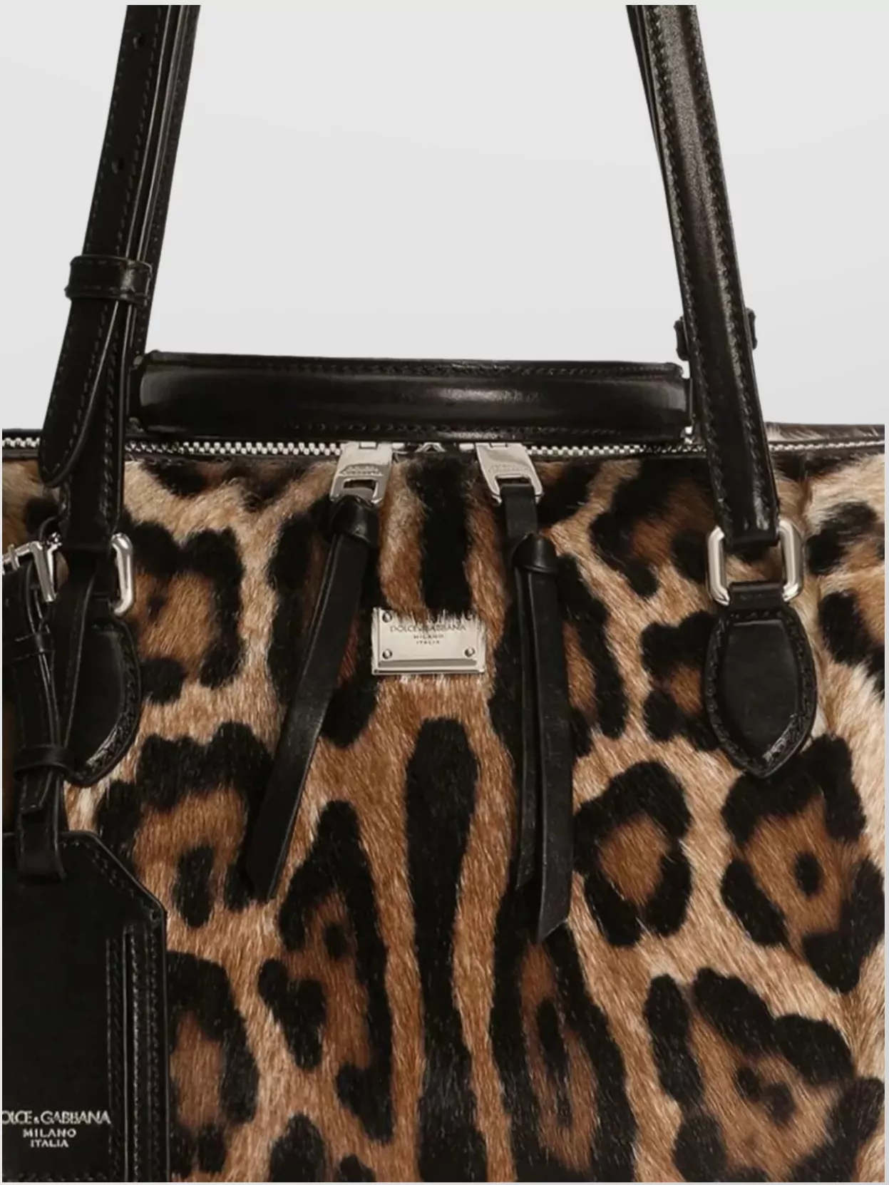 Dolce&Gabbana Animal Print Shoulder Bag Straps