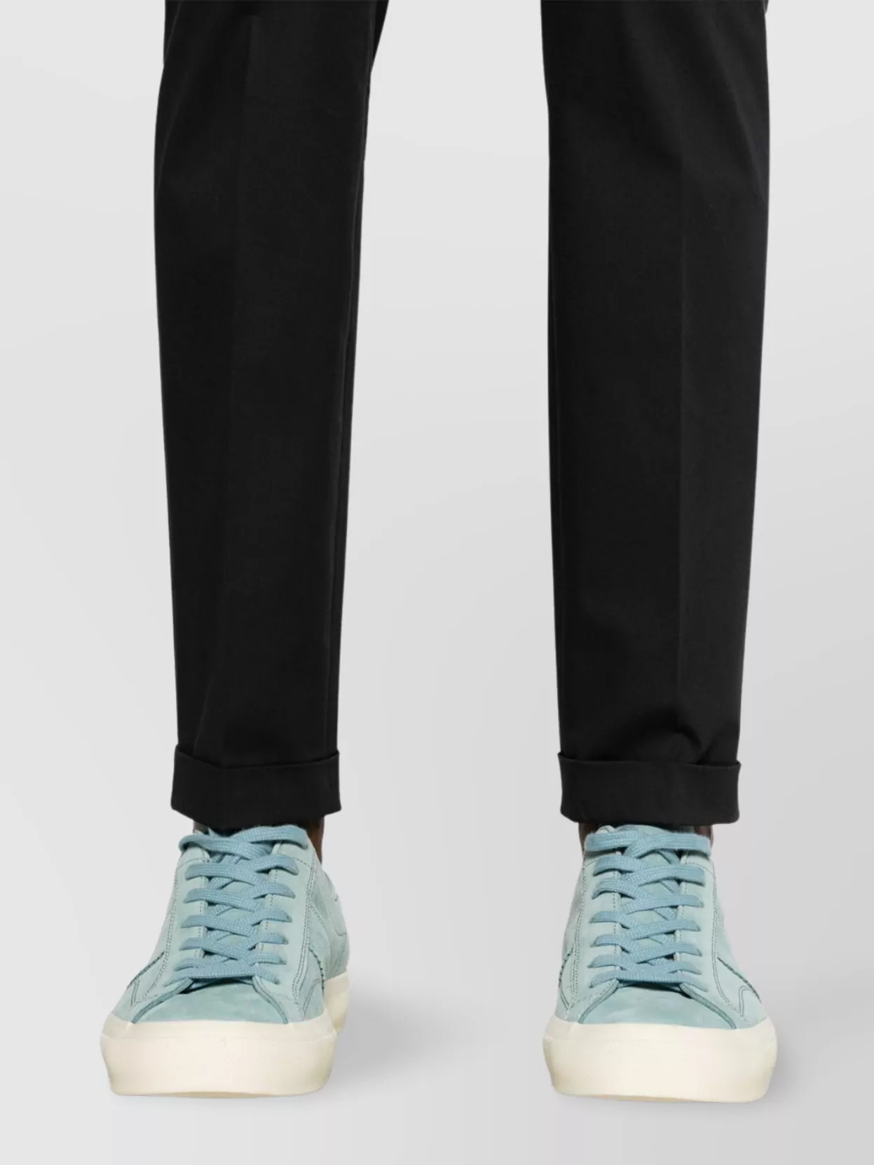 Paul Smith Cuffed Hem Trousers With Side And Back Pockets