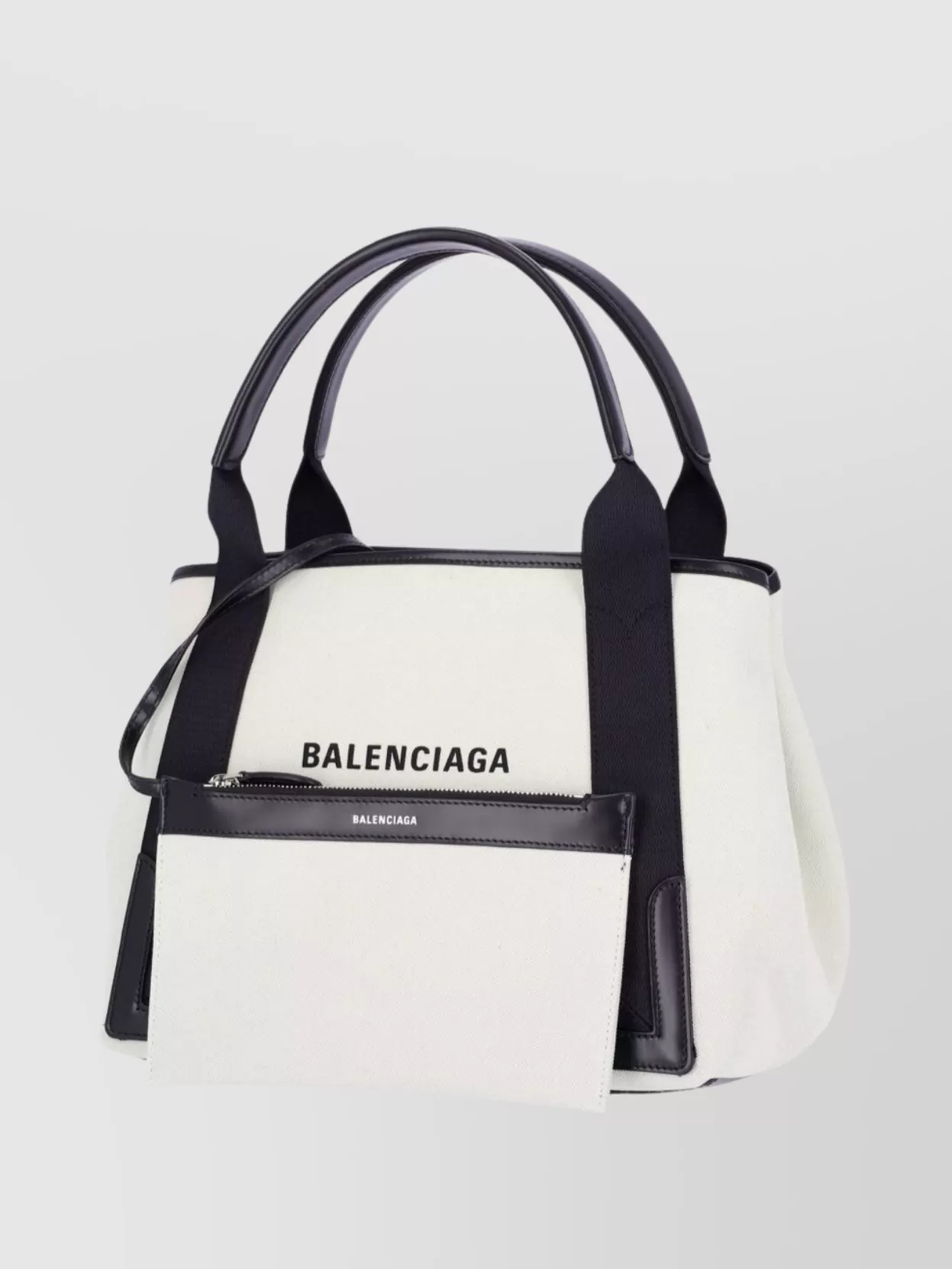 Balenciaga Handbag With Contrast Trim And Top Handles