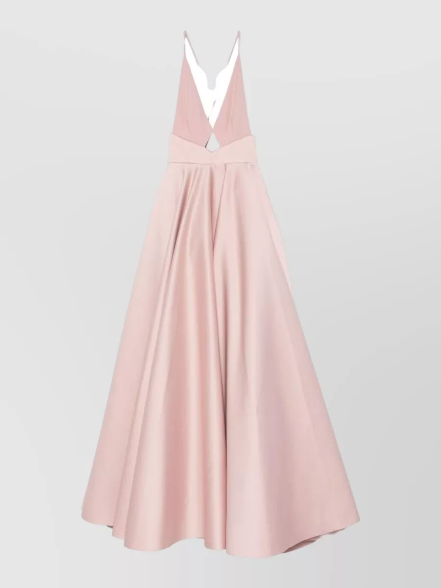 Solace London Sleeveless V-Neck Cutout Maxi Dress