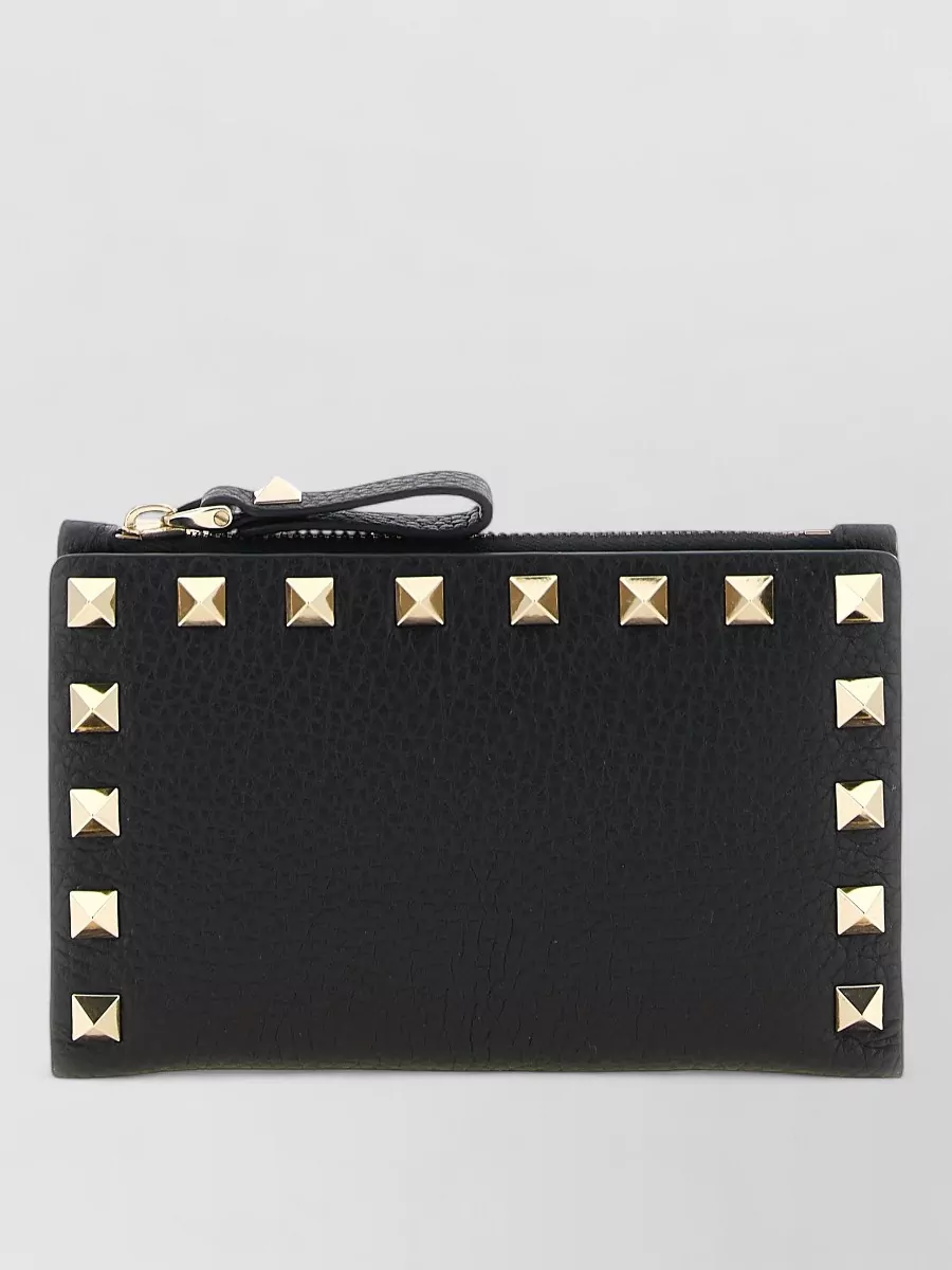Valentino Garavani Rockstud Spike Leather Clutch Bag