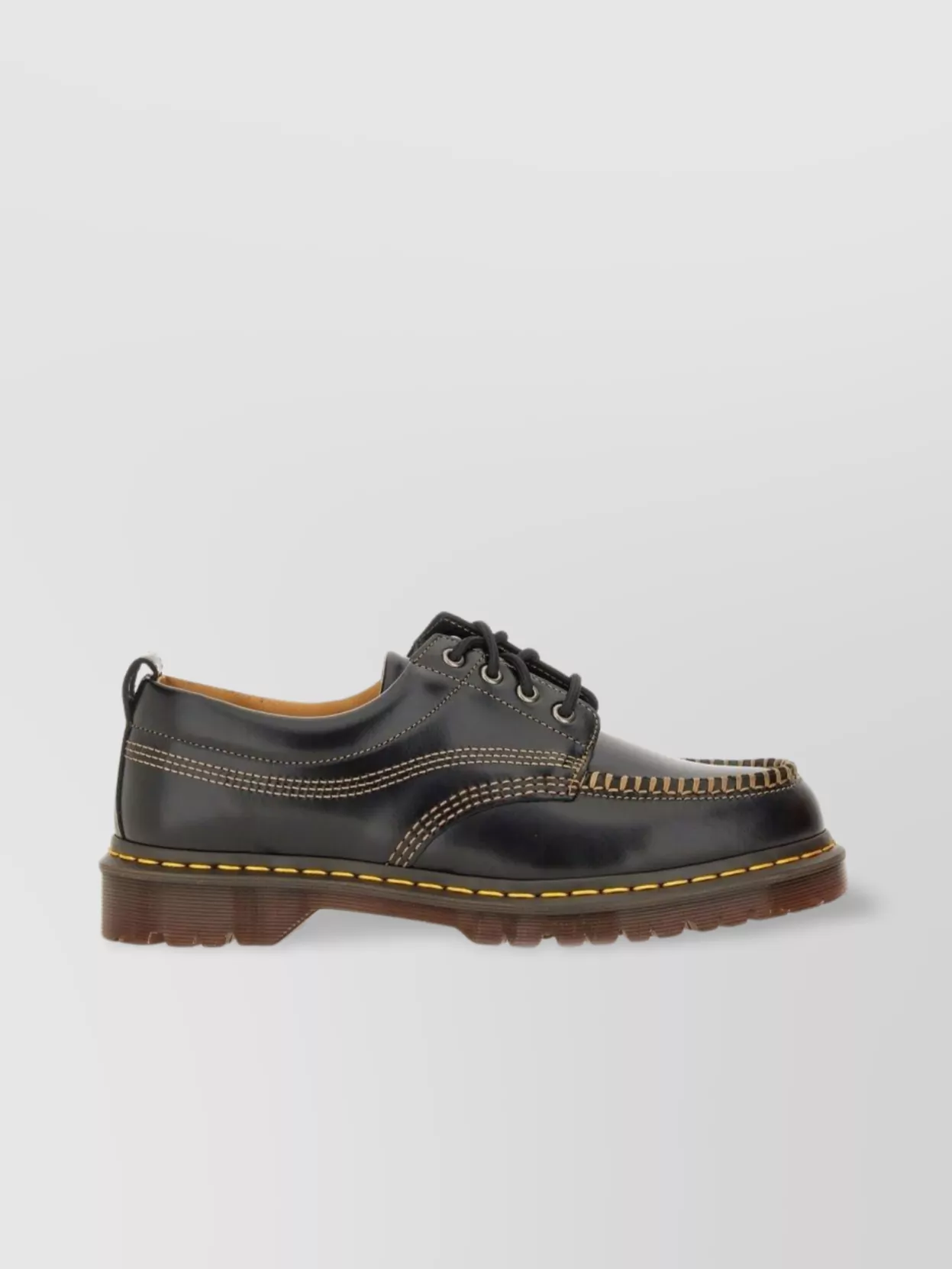 Dr Martens Thick Sole Loafers With Stitching And Tab