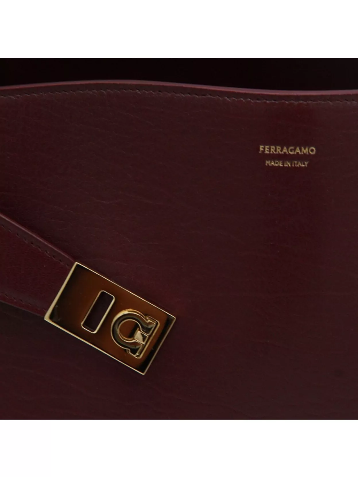 Ferragamo Structured Shoulder Bag Detachable Strap