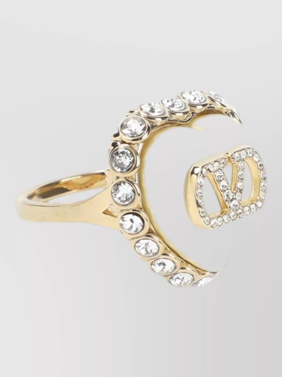 Valentino Garavani Crystal-Embellished Ring