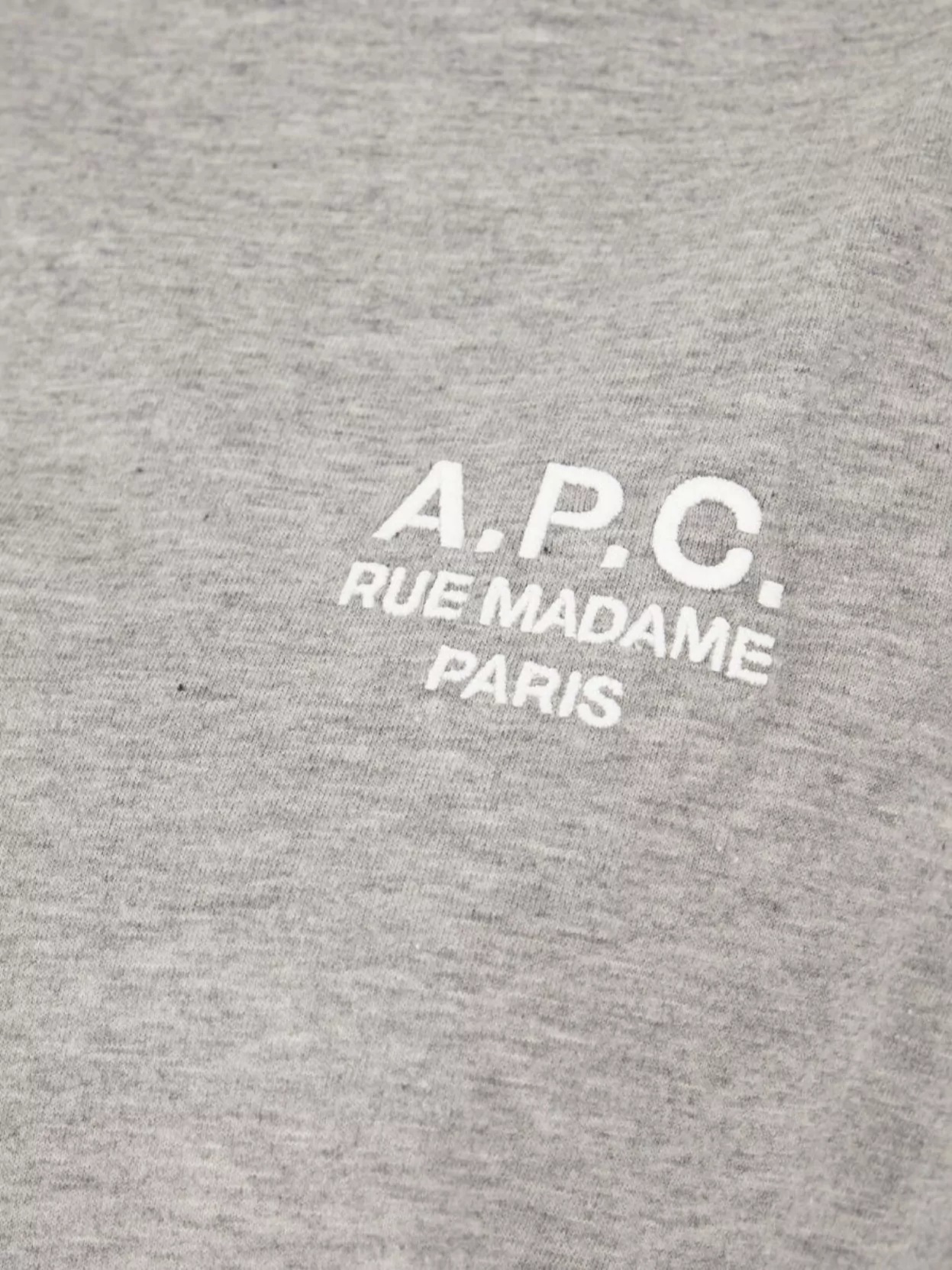 Shop Apc Grey Cotton T-shirt Melange