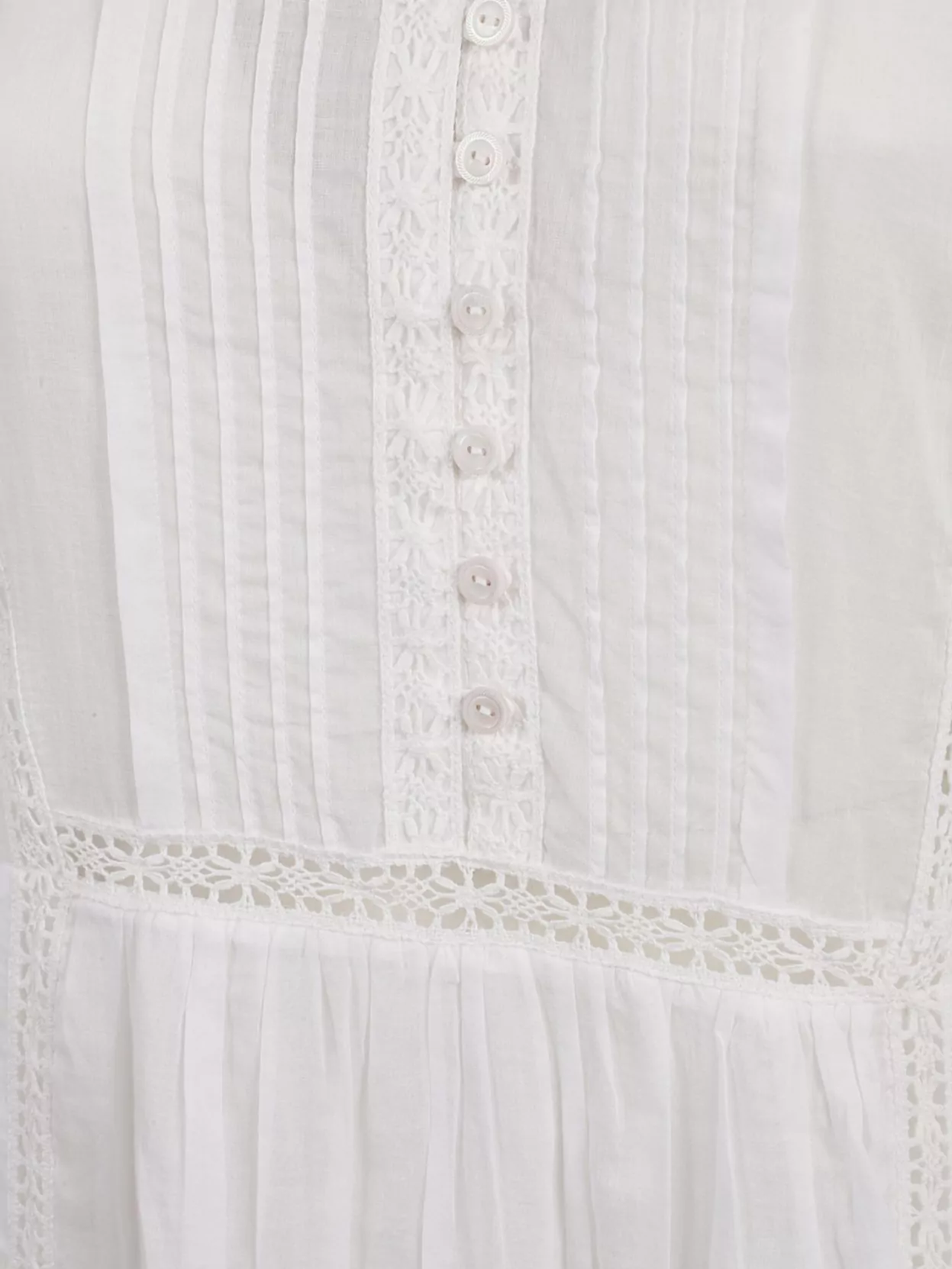 Isabel Marant Etoile Gisela Cotton Dress Pleated Front