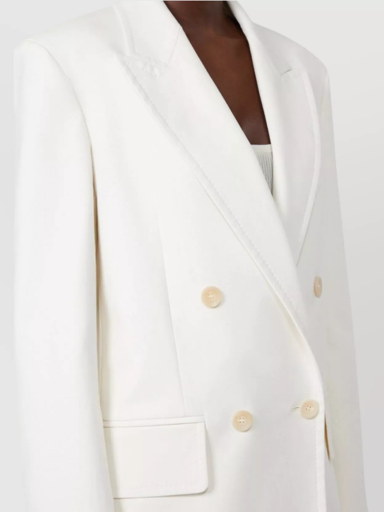 Max Mara Double Breasted Blazer Pockets