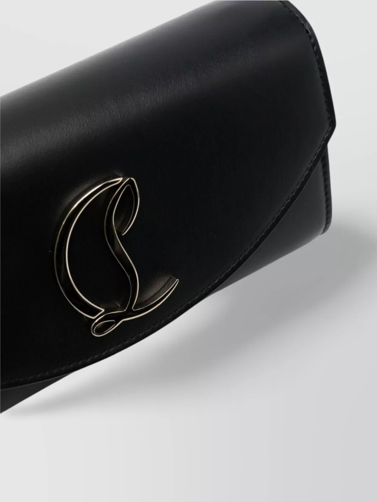 Christian Louboutin Leather Clutch Bag Chain Strap