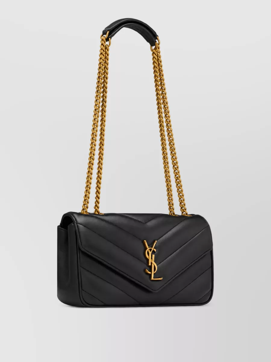 Saint Laurent Loulou Small Clutch Bag Chain Strap