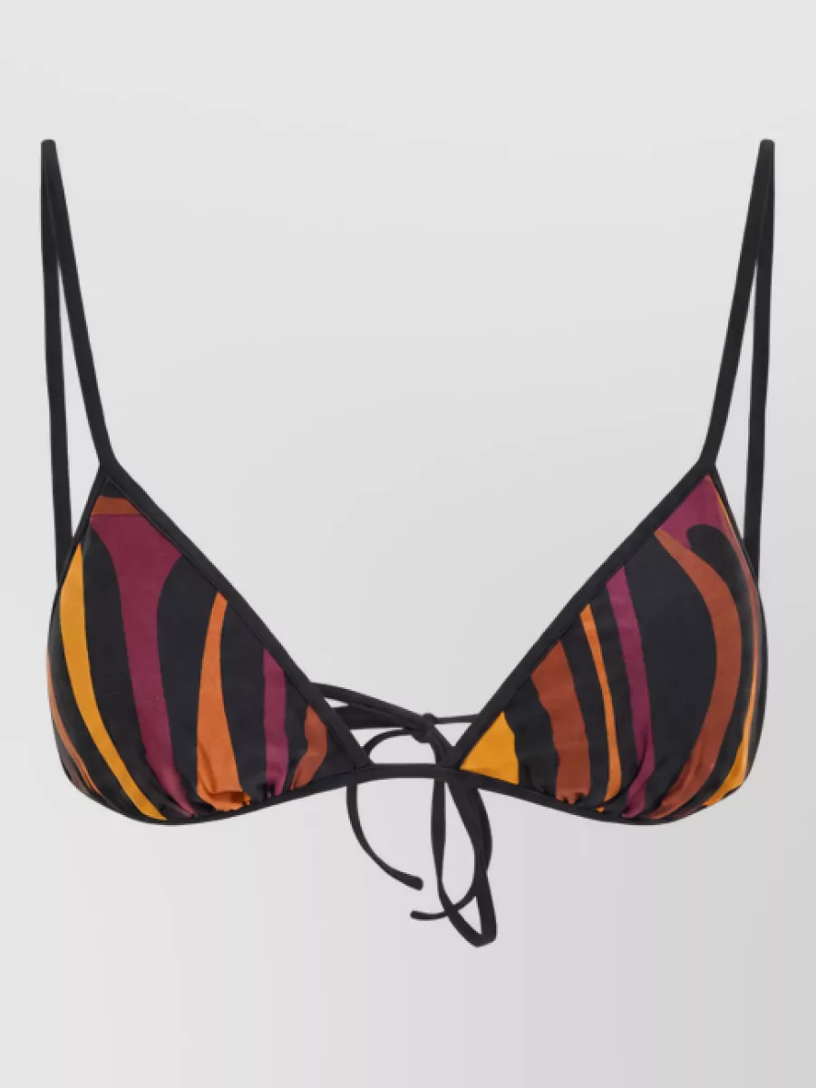 Pucci Printed Triangle Bikini Top