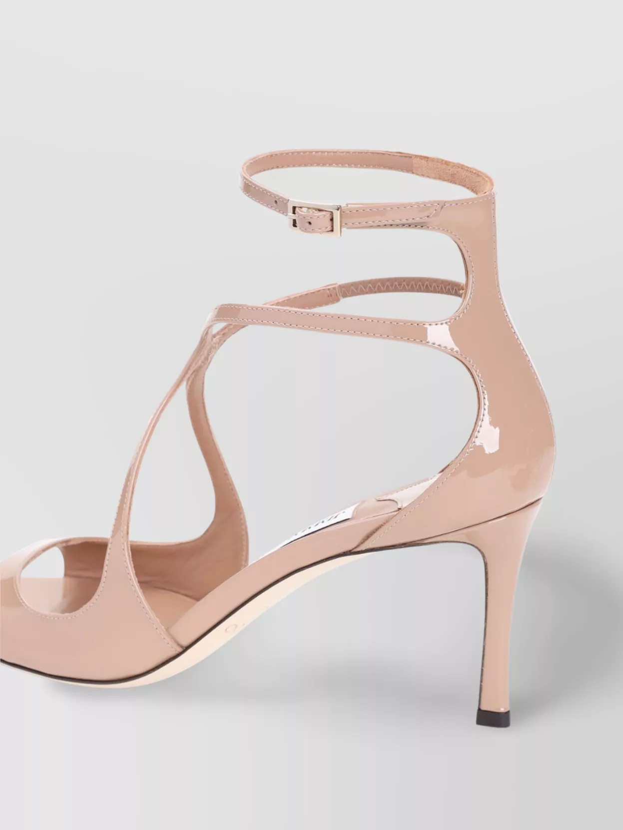 Jimmy Choo Patent Square Toe Sandals